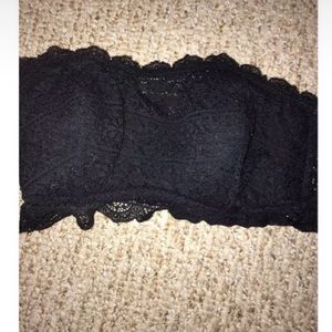 Black lace Strapless bra from Target